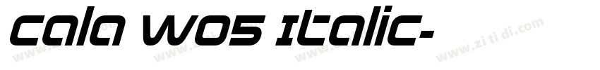 Cala W05 Italic字体转换